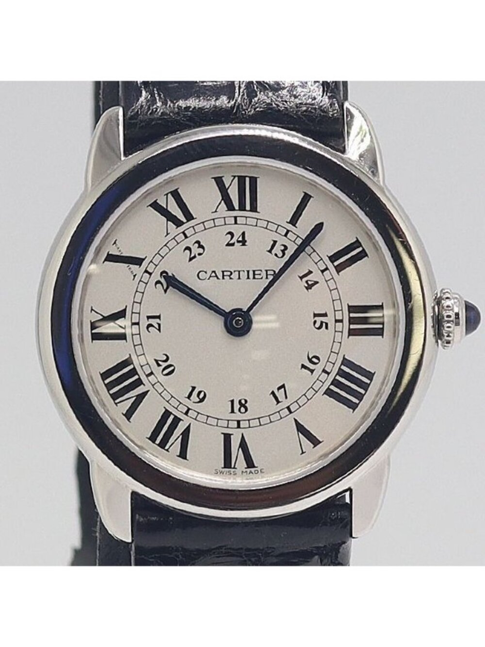 Cartier Ronde Solo 29 SS Silver Dial Watch
